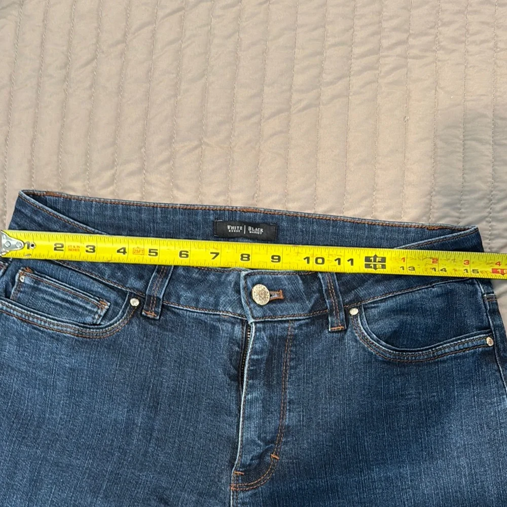 White House Black Market Skinny Flare Blue Women's Jeans size 8 - Picture 7 of 8